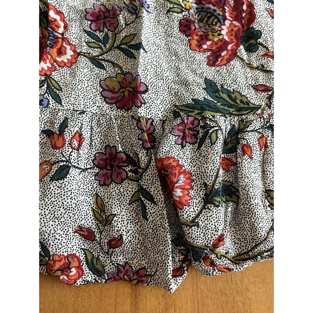 Maeve Anthropologie Blouse Flowy Top Boho Floral Lace Accents Size 2 Women's - Picture 9 of 9